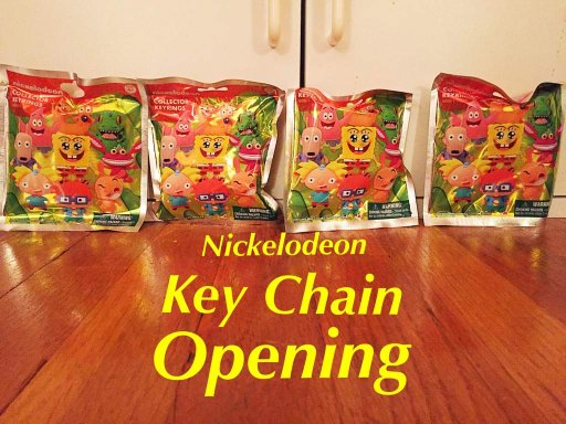 Nickelodeon Key Chains Bag Opening Cartoon Amino