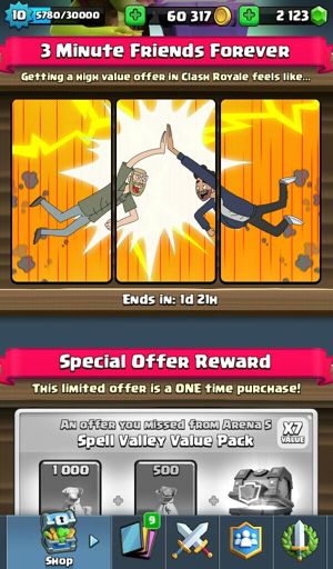 clash royale special offer reward