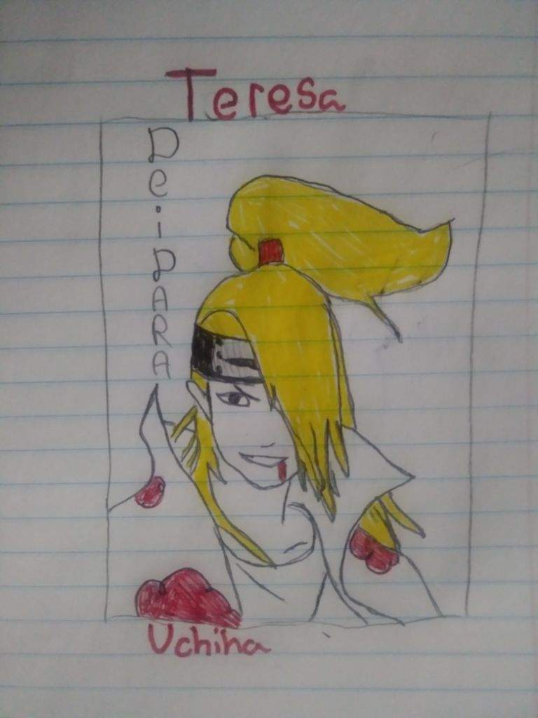 My Deidara Drawing From Naruto Anime Amino