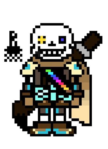 I draw a pixelated ink sans Undertale AUs Amino.