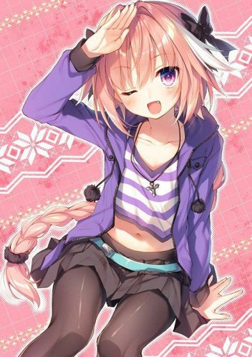 Pink haired anime trap