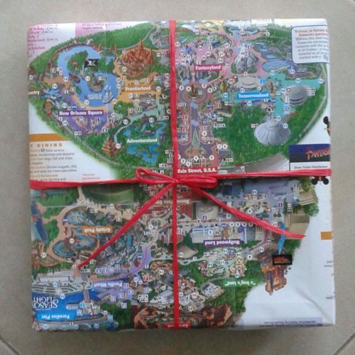 map wrapping paper