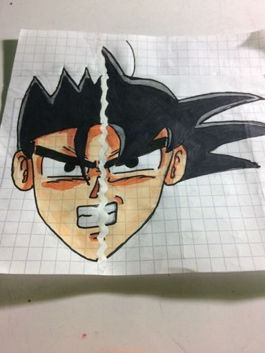 V Dibujo De Goku Y Gohan Lo Hice Hoy En El Cole Espero Que Les Guste