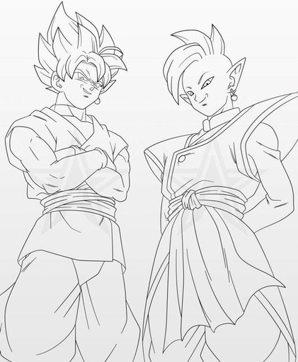 zamasu and goku black super saiyan rose  dragonballz