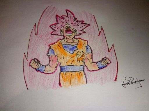 Dibujo De Goku Ssj God | DRAGON BALL ESPAÑOL Amino