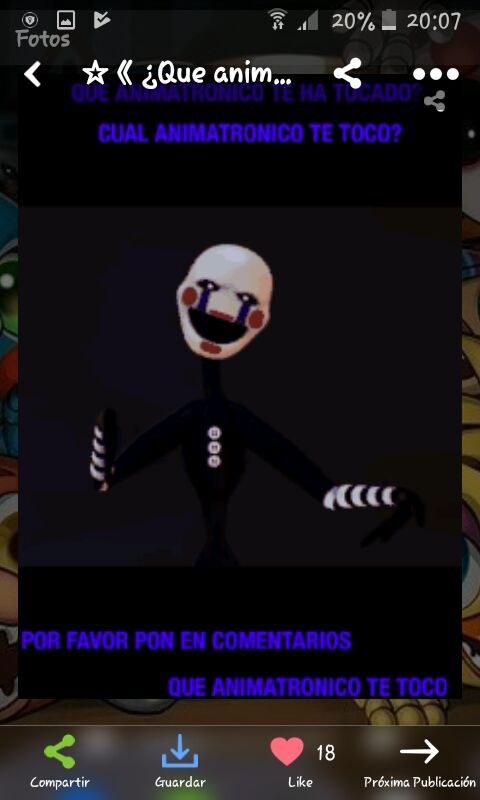 Que animatronico te toco FNaF Amino Español Amino