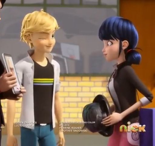 Adrien Winks At Mari 