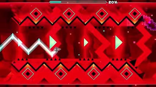 geometry dash background red