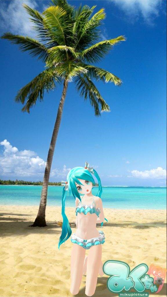 Playa Mar Sol Y Traje De Ba O Para Los Fans De Miku Hatsune Amino