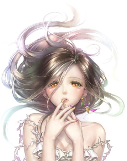 Messy anime girl