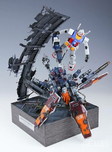 gundam space diorama