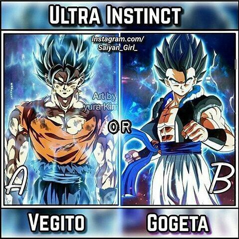 Comenta A Para Vegetto Ultra Instinto O Comenta B Para Gogeta Ultra Instinto Dragon Ball Espanol Amino