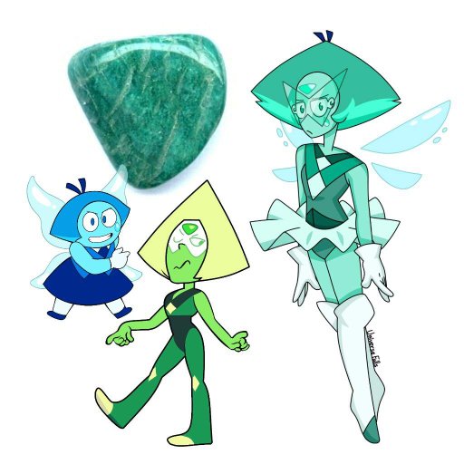 Peridot + Aquamarine Fusion Amazonite Cartoon Amino