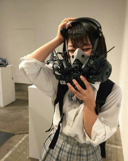 Anime girl mask cosplay