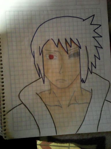 Mi Dibujo De Sasuke Con El Sharingan Y Ringan Doble Cero Fans Amino