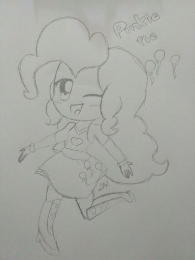 Chibi Pinkie Pie Sketch Equestria Unofficial Fan Club Amino