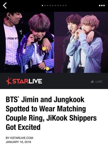 jimin jungkook matching rings