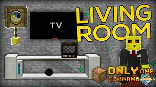 minecraft command block living room furnitures