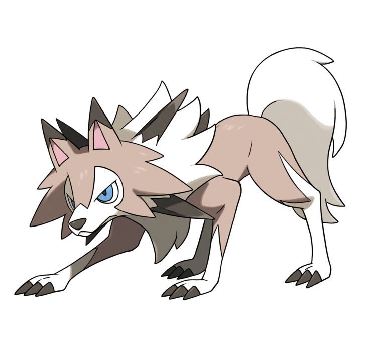 Dibujos De Las Tres Formas De Lycanroc Pok Mon En Espa Ol Amino