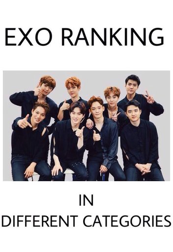 Exo Ranking In Different Categories K Pop Amino