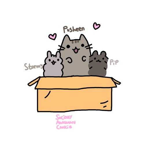 pusheen cat sister