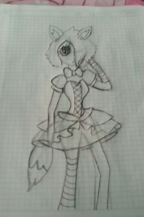 Mi Dibujo De Mangle Versi N Anime Humano Fnaf Amino Espa Ol Amino