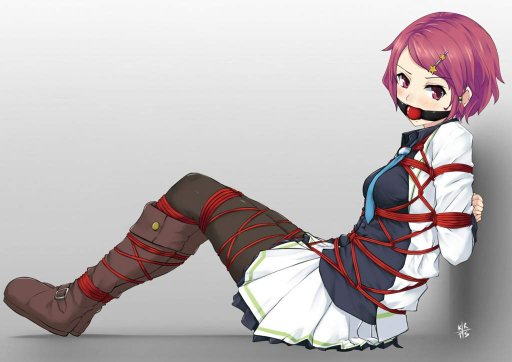 Black otngagged uniform anime