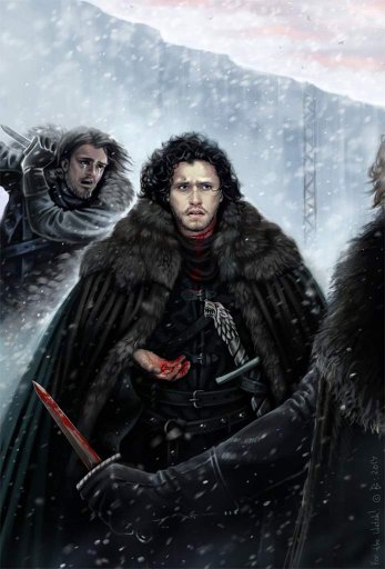 jon snow death book passage
