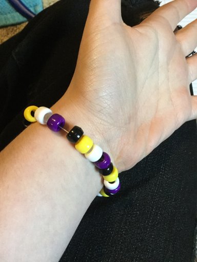 Non-binary pride bracelet