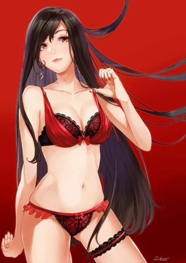 Screaming anime lingerie curly