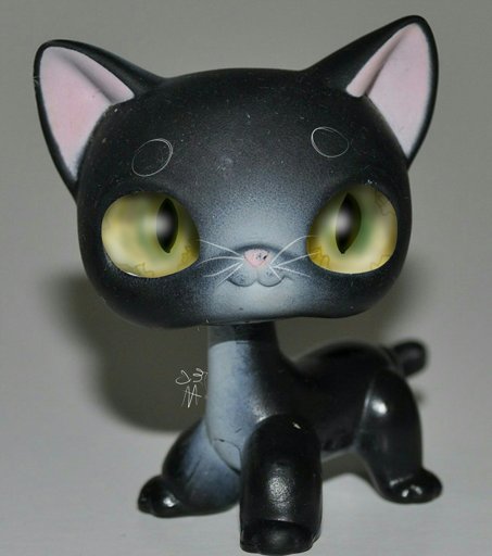 lps black shorthair cat