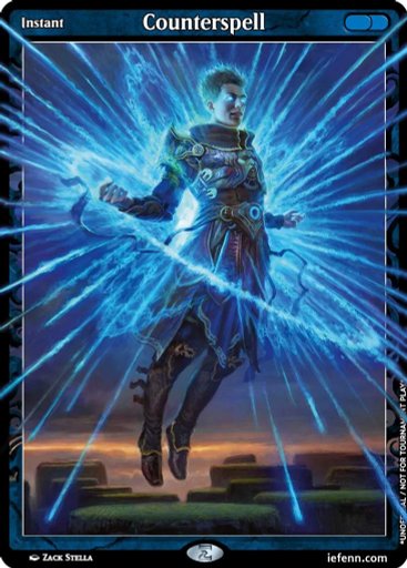 Custom Textless Proxy Frame - Lightning Bolt and Counterspell Proxy ...