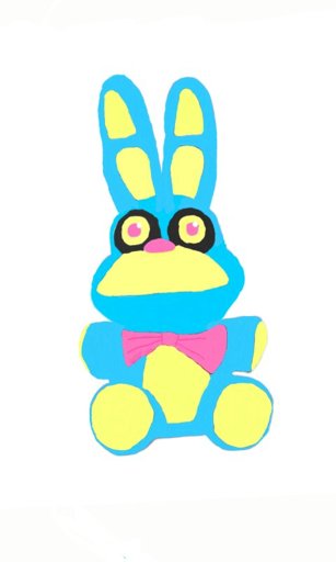 fnaf blacklight bonnie plush