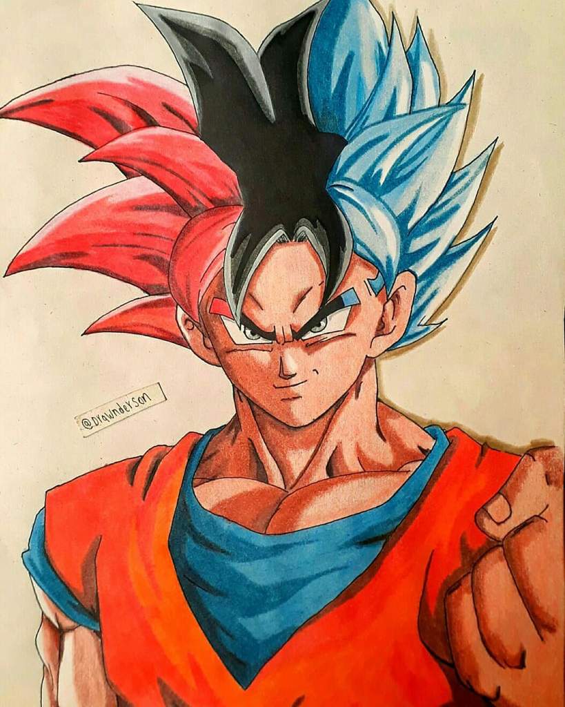 Dibujo De Goku Fase Reverasite