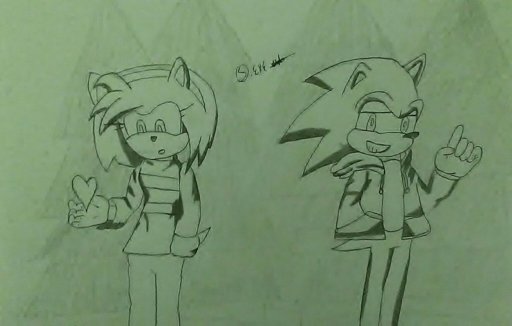 Dibujo De Sonic Y Amy Sonamy 🔹arte And Manualidades🔹 Amino 