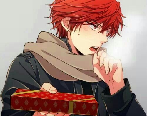 Redhead anime boy