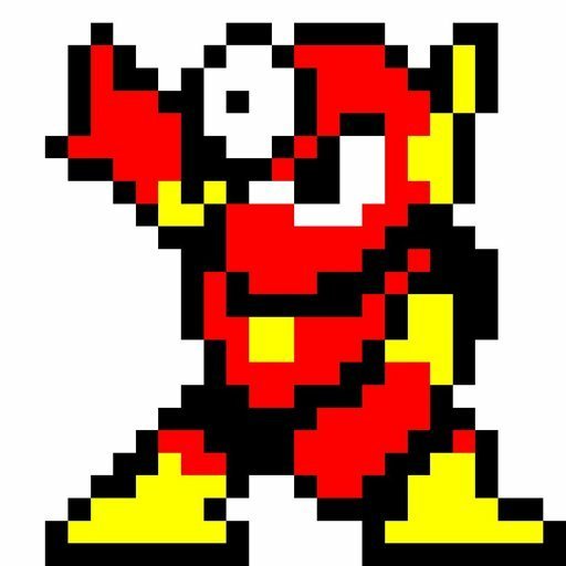 Metal Man Pixel Art Video Games Amino