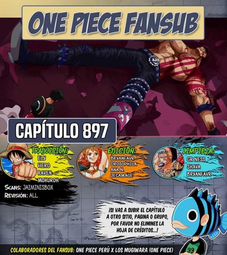 Sintético 93+ Foto one piece manga 897 sub español Mirada tensa