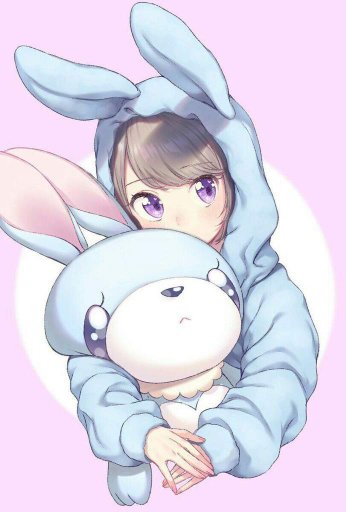 Anime girl with bunny ears