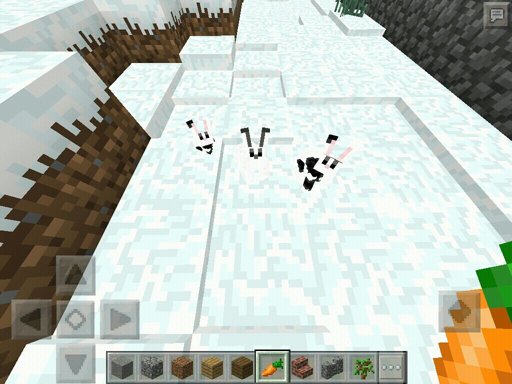 Cute little snow bunnies | Minecraft Amino