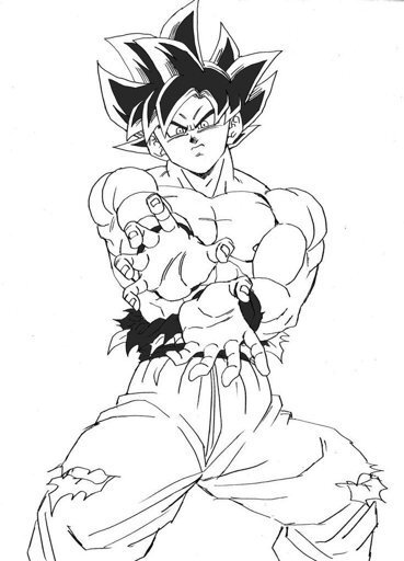 Desenhos Do Goku Instinto Superior Para Imprimir E Colorir Reverasite