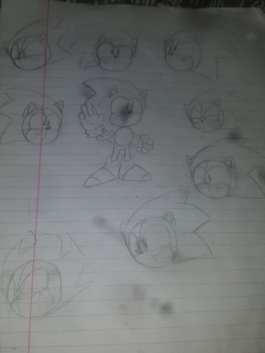 Made Some Sonic Facial Expressions In Class Today Sonic Artist Central Amino 7336