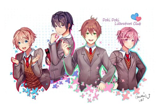 doki doki all characters doki doki all characters