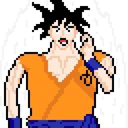 Goku Dragon Ball Super Pixel Art Amino