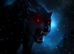 Bildergebnis fÃ¼r black wolf with red eyes