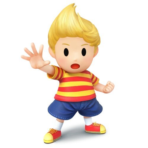 cartoon character with red striped shirt