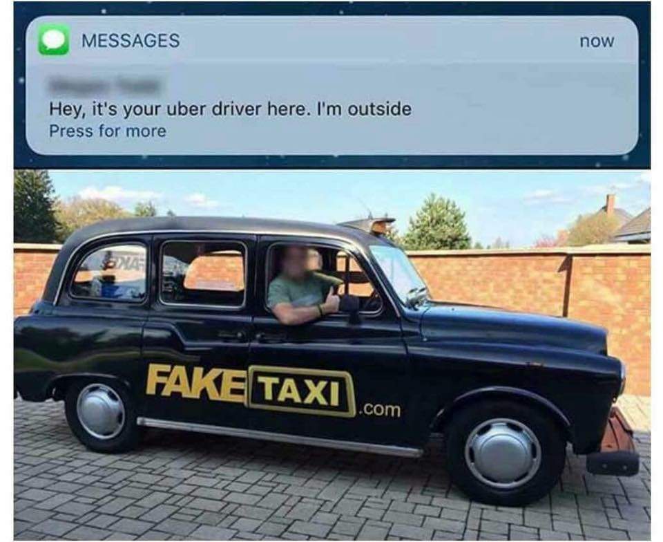 Fake taxi office