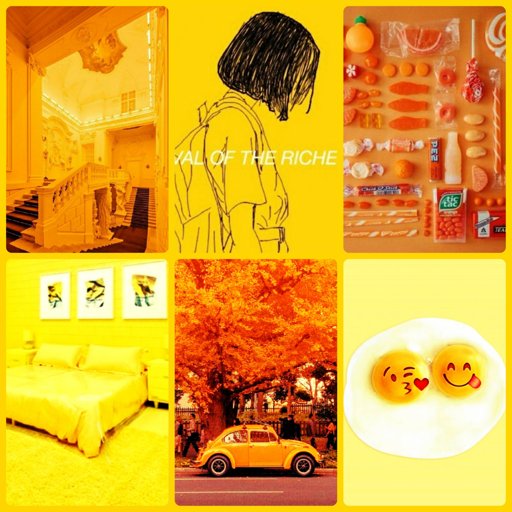 Yellow And Orange Moodboard Aesthetic Universe Amino