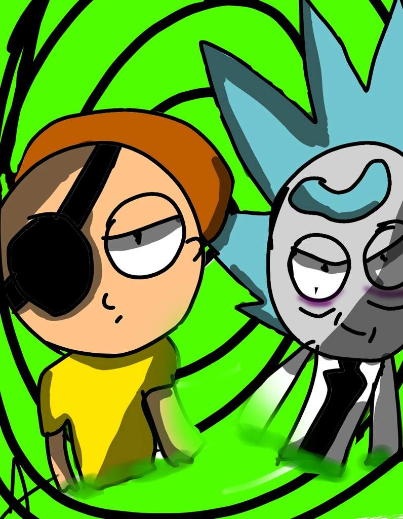 Dibujo De Evil Morty Y Evil Rick Rick Y Morty Amino