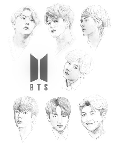 BTS Line Art Tutorial | Art Amino